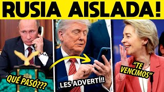RUSIA AISLADA! PUTIN SE QUEDA SOLO. OTAN LOGRÓ VENCERLO! NADIE QUIERE HACER NEGOCIOS.