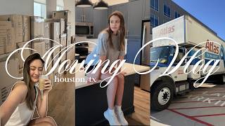 Moving Vlog 🚚 Packing up, road tripping across the country to Houston, house tour!