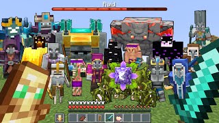 Minecraft Dungeons Raid vs Village - Minecraft Mob Battle