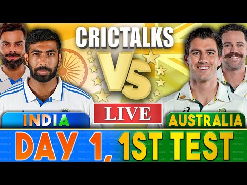 Live: IND Vs AUS, 1st Test Day 1 | Live Scores & Commentary | India vs Australia | 3rd Session