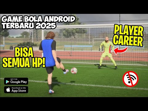 TERSEMBUNYI DI PLAYSTORE 😱 GAME BOLA OFFLINE TERBARU 2025 UNTUK ANDROID BISA PLAYER CAREER !