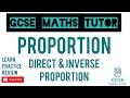 Direct and Inverse Proportions