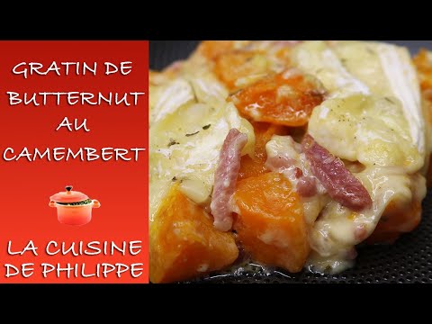 Gratin de butternut au camembert