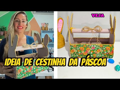 IDEIA LINDA PARA A PÁSCOA COM RECICLADOS