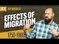 Migration Effects from 1750 to 1900