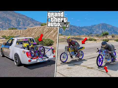 Misi Epic Mencuri MOTOR DRAG LANGKA Selundupan Geng Motor - GTA 5 MOD