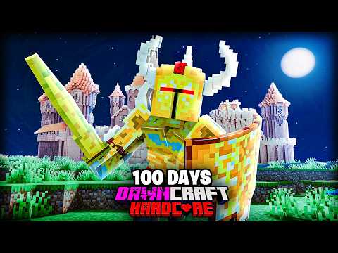 I Survived 100 Days in DAWNCRAFT in Hardcore Minecraft!