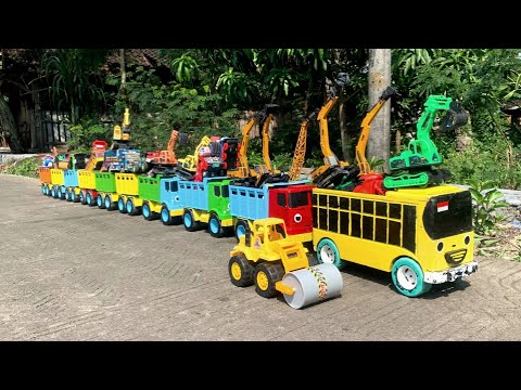 Wadidaw !! Truk Oleng Bongkar Mainan Mobil Mobilan Truk Molen, Excavator, Mobil Balap, Mobil damkar