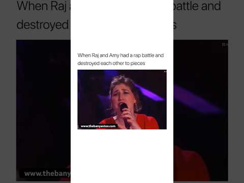 The ultimate rap battle🔥Raj vs Amy ⚡️The Big Bang Theory stars ⭐️✨