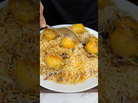 Egg Biryani ASMR Cooking || #shorts #asmr #recipe #indianasmrworld #eggbiryani #biryani
