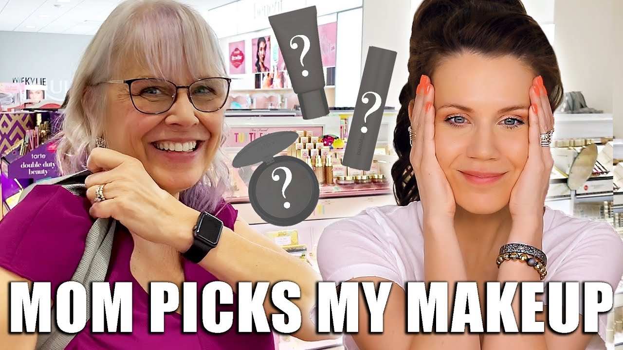 MOM PICKS MY MAKEUP. OMG