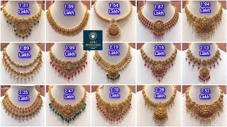 @11.21 gms Lightweight Heavy Look Gold Necklaces | August 3rd Huge Discount Available Please Visit😍