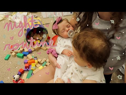 Mateo & Junie's Night Routine! Reborn Roleplay with Toddler & Baby | Kelli Maple