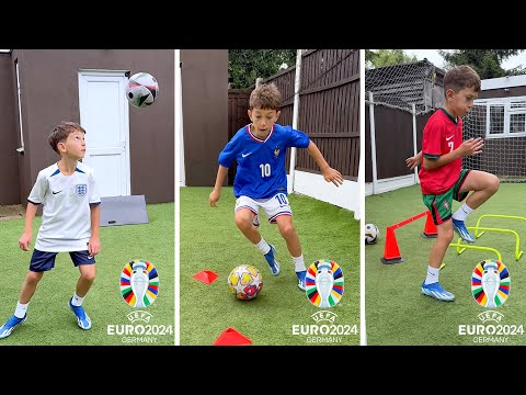 Euro 2024 Football Training and Skills Compilation