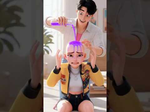 👩‍🔬 Jinu’s hair potion for Rumi… success or disaster? 😂 #shorts #kpop #rumi #demonhunters