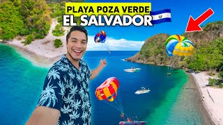Esta PLAYA en El Salvador parece del CARIBE 🇸🇻🏖️ Playa Poza Verde