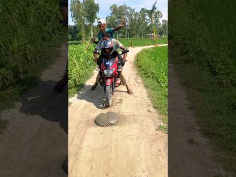 Stopped the motorcycle too quickly.