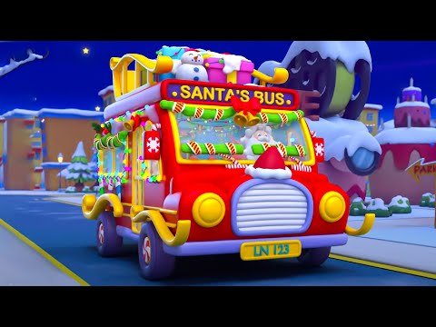 Christmas Wheels on the Bus Rhyme & Kids Xmas Song