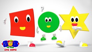 Learn Shapes with Bob the Train, Kids Songs & Preschool Learning