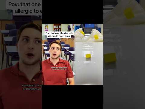 Pov: that one friend who is allergic to everything #greenscreen #pov #nostalgia #fypシ #school