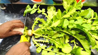 मुली के पत्तो की भुजिया की ऐसी मजेदार सब्जी रेसिपी खाकर उंगलिया ही नहीं प्लेट भी चाट चाट खायेगेMooli