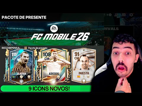 IBRAHIMOVIC ICON NO FC MOBILE! 🚨 9 NOVOS ICON's ANUNCIADOS!