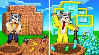 DEV ÇUKUR KAZARAK MİLYONER OLDUM - Minecraft
