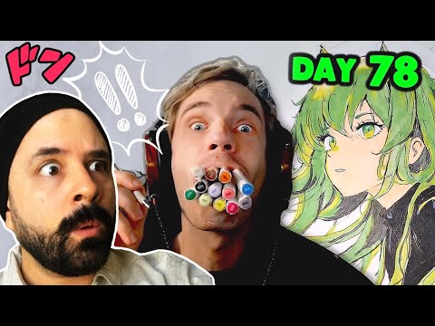 Aprende de Cero! - ¿Cómo lo hizo? - Pewdiepie aprende a Dibujar! | Why So Gurin