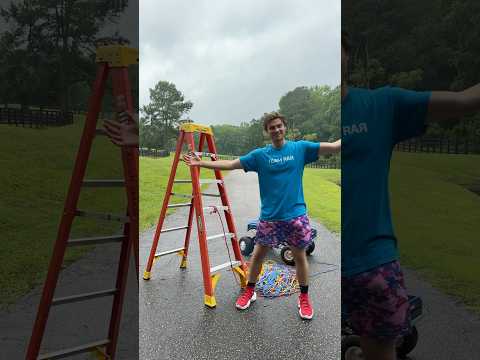 RC Monster Truck Vs Carters Sharer on a LADDER!!