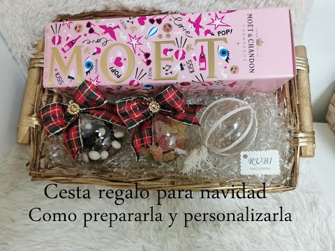 Cesta regalo de Navidad. Como prepararla