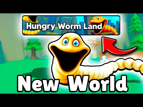 *NEW WORLD* Hungry Worm Land in Brainrot Evolution! (Roblox)