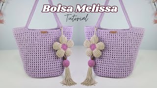 Bolsa de Crochê Fácil e Econômica para Iniciantes | Passo a Passo Completo | Bolsa Melissa