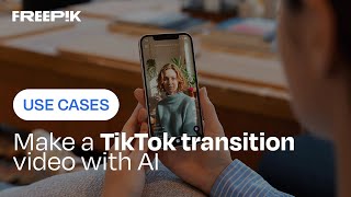 How to make a TikTok transition video with AI | Freepik Use Cases