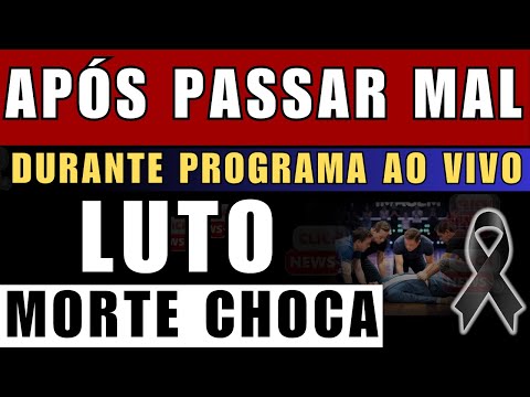 M0RRE ao se sentir MAL durante programa ao VIVO, foi socorrido às pressas mas não suportou