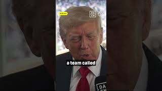 President Donald Trump's football GOAT is...