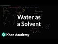 Understanding Water's Solvent Properties