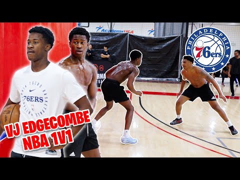 Sixers VJ EDGECOMBE is cooking and Talking Spicy in NBA 1V1
