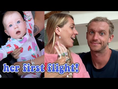 Flying Cross Country with a 6 month old (15+ hrs) [DE Vlog]