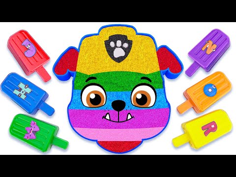 Satisfying Video | How To Make Rainbow Rubble Paw Patrol Bathtub With Glitter Slime Cutting ASMR