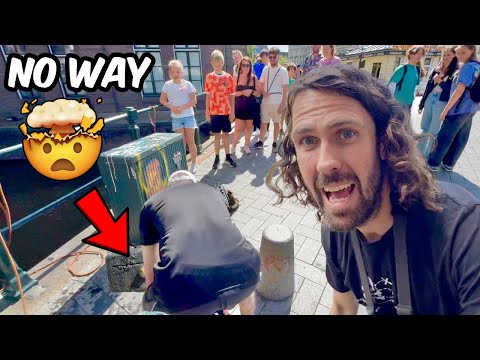 Amazing Magnet Fishing Find Right in Front of Amsterdam Tourists