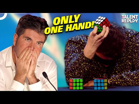 Flavian Glont's Triple Rubik's Cube Solve | Britain's Got Talent