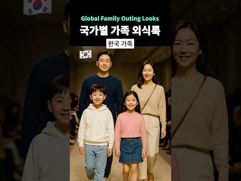 국가별 가족 런웨이 (Global Family Outing Looks)