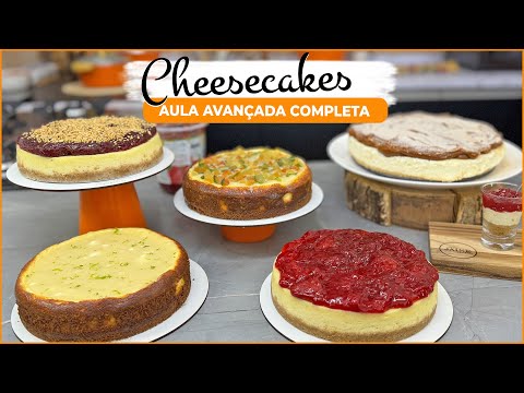 Cheesecake - aula avançada com cinco variações e verrines