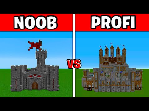 Minecraft NOOB vs PROFI: Schloss bauen in Minecraft Challenge!
