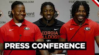 Georgia Football: Players Chauncey Bowens, Nate Frazier, and Elijah Griffin Spring Press Conference