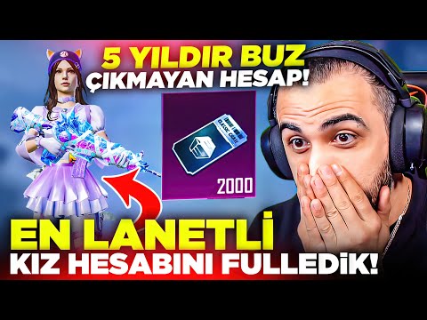 5 YILDIR BUZ DİYARI ÇIKARAMAYAN İZLEYİCİ! 2000 BEDAVA KUTUYLA LANETLİ HESABI FULLEDİK | PUBG MOBILE