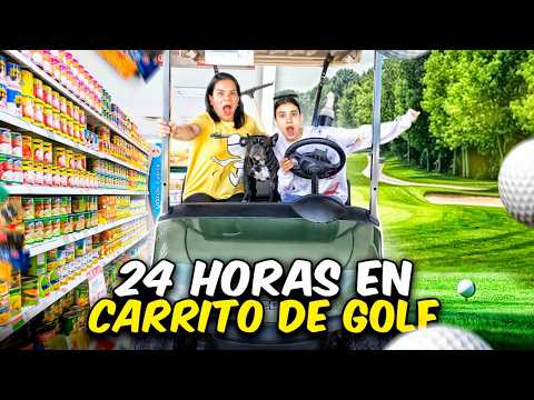 24 HORAS EN CARRITO DE GOLF (Buscando a KUROMI y STITCH) | Ana Emilia