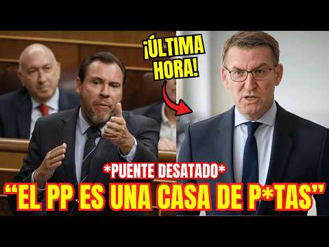 Oscar Puente DESATADO RIDICULIZA al PP y a Feijoo ¡Són un NIDO de CORRUPCIÓN!