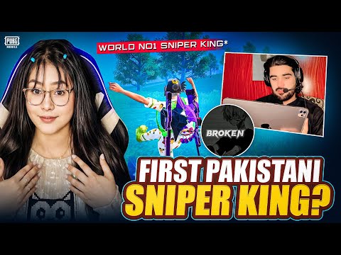 First Pakistani sniper 😱 world no1 sniper king | Indian YouTuber girl reaction | ￼PUBG mobile | rock