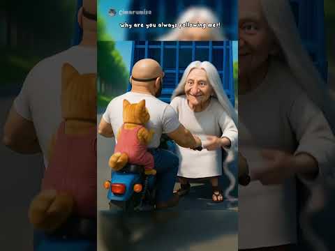 Oren's kitten chases his grandmother #comedy #cat #cute #catlovers #cutecat #pets #funny